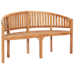 vidaXL Set Salotto da Giardino 3 pz Design Curvo in Massello di Teak