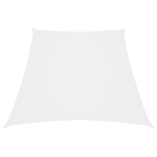 Parasole a Vela in Tela Oxford a Trapezio 4/5x4 m Bianco