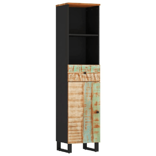 vidaXL Mobile da Bagno 38x33x160 cm in Legno Massello di Recupero