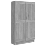 Libreria Grigio Sonoma 82,5x30,5x150 cm in Legno ingegnerizzato