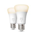 Philips-Hue-White---Lampadina-LED---forma--A60---E27---9.5-W--equivalente-75-W----classe-F---luce-bianca-calda---2700-K--pacchetto-di-2-