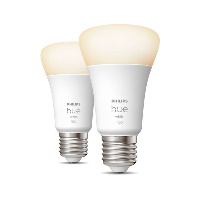 Philips-Hue-White---Lampadina-LED---forma--A60---E27---9.5-W--equivalente-75-W----classe-F---luce-bianca-calda---2700-K--pacchetto-di-2-