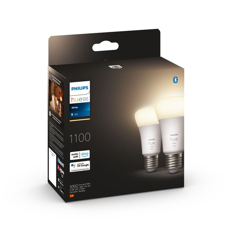 Philips-Hue-White---Lampadina-LED---forma--A60---E27---9.5-W--equivalente-75-W----classe-F---luce-bianca-calda---2700-K--pacchetto-di-2-