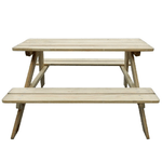 Tavolo da Picnic per Bambini 89 x 89,6 x 50,8 cm in Legno di Pino