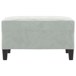 vidaXL Poggiapiedi Grigio Chiaro 70x55x41 cm in Velluto