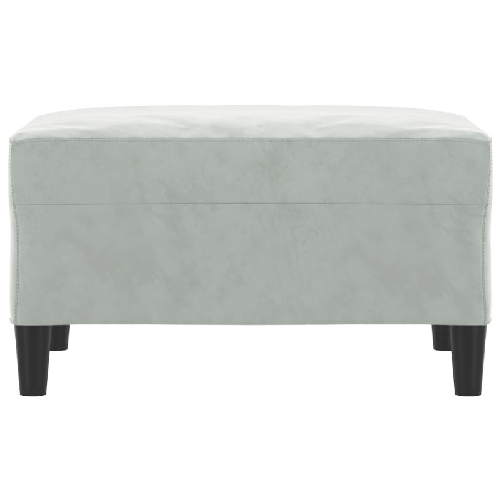 vidaXL Poggiapiedi Grigio Chiaro 70x55x41 cm in Velluto