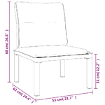 vidaXL Set Salotto da Giardino 7 pz Nero e Grigio in Polyrattan