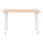 vidaXL Tavolo da Pranzo 120x60x73 cm Rovere e Bianco