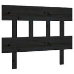 vidaXL Testiera per Letto Nera 78,5x3x81 cm Legno Massello di Pino