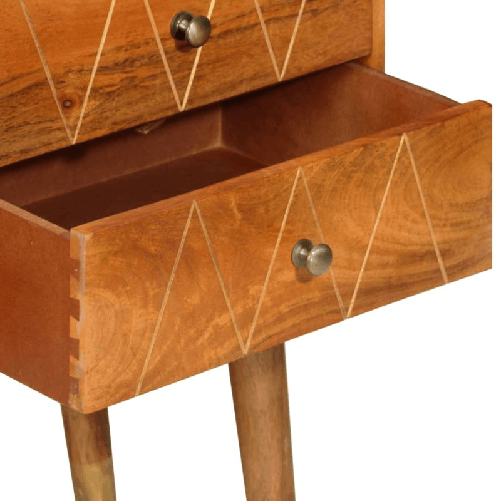 vidaXL Credenza 85x40x70 cm in Legno Massello di Mango