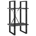 vidaXL Libreria a 5 Ripiani Grigia 40x30x175 cm in Legno di Pino