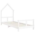 vidaXL Giroletto per Bambini Bianco 80x200cm in Legno Massello di Pino