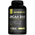 T-Rex Integratori BCAA 2:1:1 150 compresse -Integratore alimentare di aminoacidi ramificati con Vitamina B1, B6 ed E, Recupero per sportivi