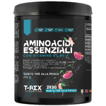 EAA Aminoacidi Essenziali con mix di vitamine B1, B6 ed E - Integratore di amminoacidi naturali vegan T-Rex Integratori (Tè alla Pesca, 252g polvere)