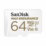 SanDisk Max Endurance 64 GB MicroSDXC UHS-I Classe 10 (SanDisk Max Endurance - Scheda di memoria flash [adattatore da mi