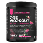 T-Rex Integratori Pre Workout 250g - Energy Drink Potente con Creatina Monoidrata, Bcaa, Arginina - Pre-Allenamento Energia e Massa , Aroma Pesca