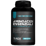 EAA Aminoacidi Essenziali 150 compresse da 1350 mg con mix di vitamine B1, B6 ed E - Integratore di amminoacidi naturali vegan T-Rex Integratori