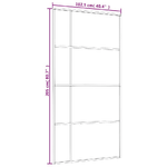 vidaXL Porta Scorrevole in Vetro ESG e Alluminio 102,5x205 cm Nera