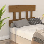 vidaXL Testiera per Letto Miele 103,5x3x81cm in Legno Massello di Pino