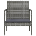 vidaXL Set Divani da Giardino 16 pz con Cuscini in Polyrattan Grigio