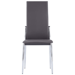 vidaXL Set Sala da Pranzo 5 pz in Similpelle Grigio