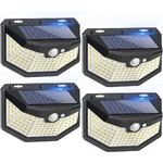 Avas Lampada Solare da Esterno IP67 Impermeabile con Sensore di Movimento Luce Solare LED Esterno