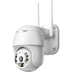 Telecamera PTZ WiFi Esterno ICSEE - Camera Wireless Smart con Speed Zoom per Sicurezza Esterna Visione Notturna Rilevamento Movimento