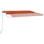 Tenda da Sole Autoportante Automatica 450x300cm Arancio Marrone