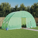 vidaXL Serra con Telaio in Acciaio Verde 12 m² 6x2x2,85 m