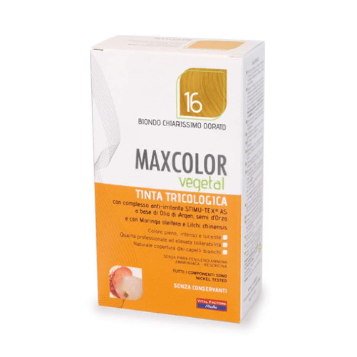 MaxColor Vegetal Tintura 16 Biondo Chiarissimo Dorato 140mL