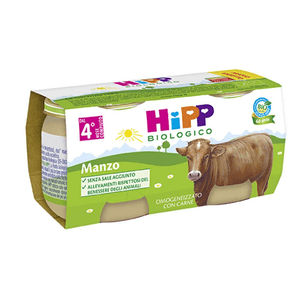 hipp - manzo omogeneizzato biologico con carne di manzo e amido di