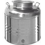 Contenitore Acciaio Inox Per Olio Vari Lt.30