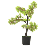 vidaXL Bonsai di Cipresso Artificiale con Vaso 60 cm Verde