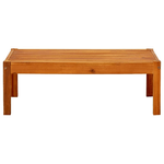 vidaXL Tavolo da Giardino 85x57x29 cm in Legno Massello di Acacia