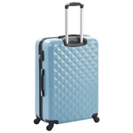 vidaXL Set Trolley a Custodia Rigida 3 pz Blu in ABS