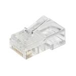 Link confezione 100 connettori 8 poli cat 5e utp non schermato rj45 per cavo solido