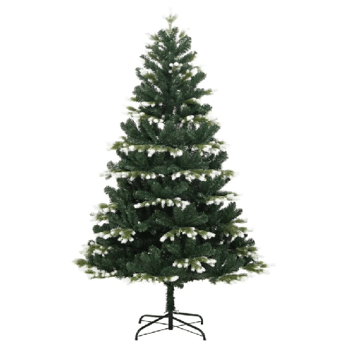 vidaXL Albero Natale Artificiale Incernierato con Neve Fioccata 120 cm