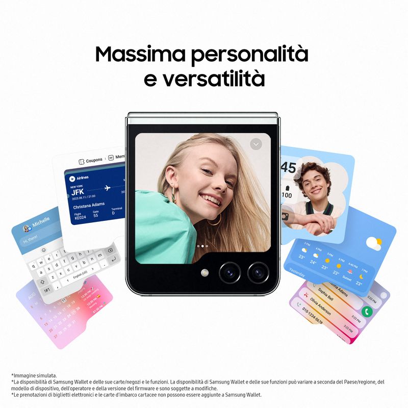 Samsung-Galaxy-Z-Flip5-SM-F731B-17-cm--6.7--Doppia-SIM-Android-13-5G-USB-tipo-C-8-GB-512-GB-3700-mAh-Grafite