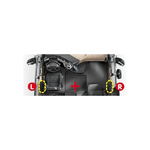 Serrature interne aggiuntive per cabina camion - compatibile per Man TGA (03/99>05/10)  - Man TGS (09/07>08/14)  - Man TGX (09/07>08/12)