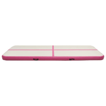 vidaXL Tappetino Ginnastica Gonfiabile con Pompa 500x100x15cm PVC Rosa