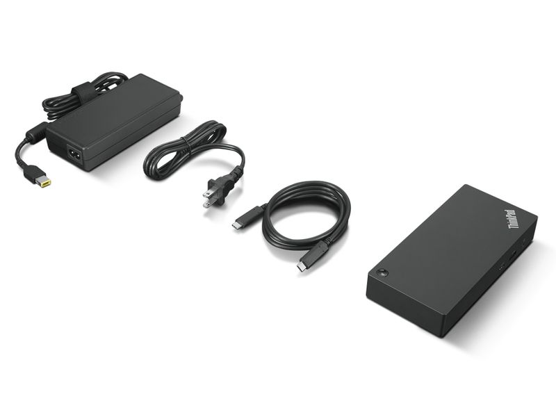 Lenovo-40AY0090EU-replicatore-di-porte-e-docking-station-per-laptop-Cablato-USB-3.2-Gen-1--3.1-Gen-1--Type-C-Nero