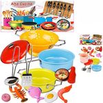 Ginmar Cucina Set Pentole Metallo Colorate