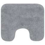 Set Tappetini per Bagno 3 pz in Tessuto Grigio