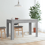 Tavolo da Pranzo Grigio Sonoma 120x60x76 cm Legno ingegnerizzato