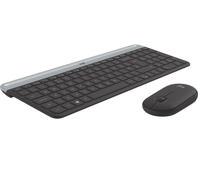 Logitech-MK470-tastiera-Mouse-incluso-RF-Wireless-AZERTY-Francese-Grafite