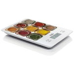 Laica KS1040 bilancia da cucina Multicolore, Bianco Superficie piana Rettangolo Bilancia da cucina elettronica