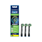 Braun Oral-B Testine di Ricambio Nero CrossAction CleanMaximizer 3 Pezzi