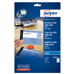 Avery 200 BIGLIETTI VISITA 85x54mm INKJET OPACHI 260GR fronte/retro QuickClean™