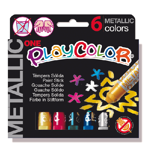 TEMPERA-SOLIDA-PLAYCOLOR-6-COLORI-METAL-in-STICK-da-10GR