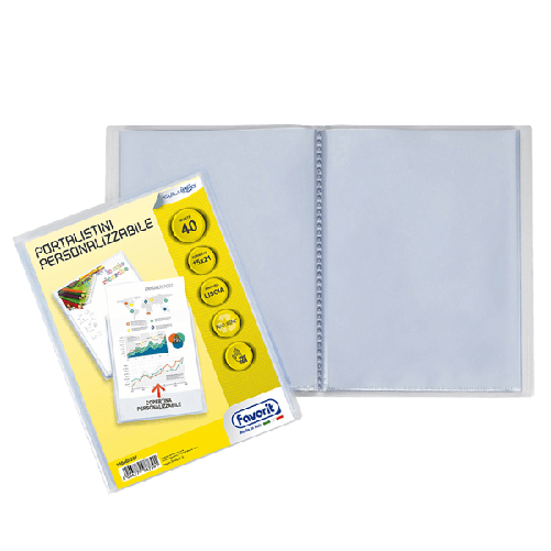 Portalistino-personalizz.-SVILUPPO-liscio-15x21cm-40-buste-trasparente-FAVORIT